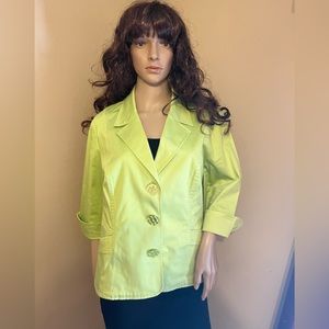 Selling two Button up jackets.  Green and pink.  Size 16.